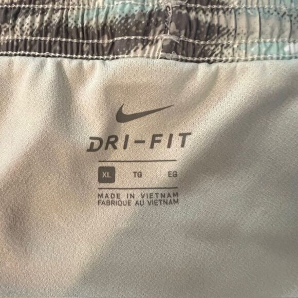 Nike Swim Print Shorts Size XL Light Blue Pattern - Picture 5 of 6